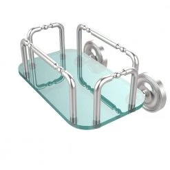 Allied Brass Prestige Wall Mounted Guest Towel Holder in Satin Chrome