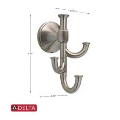Delta Accolade Expandable Multi-Purpose Towel and Clothes Hook in Spotshield Brushed Nickel 13 Delta Accolade Expandable Multi-Purpose Towel and Clothes Hook in Spotshield Brushed Nickel -Bathroom Accessories Sales satin nickel delta towel hooks veil35 dn c3 1000