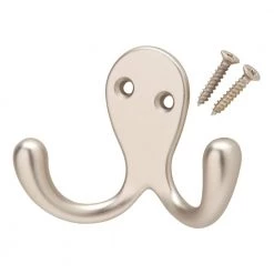 Everbilt Satin Nickel Double Robe Hook