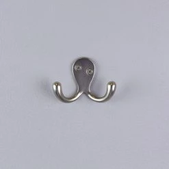 Everbilt Satin Nickel Double Robe Hook -Bathroom Accessories Sales satin nickel everbilt hooks 15098 76 1000