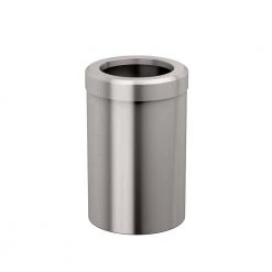 Gatco Modern Waste Can Round in Satin Nickel