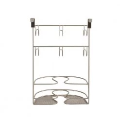 Spectrum myBella 9.875 in. W Over the Cabinet Deluxe Tiered Styling Station in Satin Nickel -Bathroom Accessories Sales satin nickel spectrum hair tool organizers 23777 66 1000