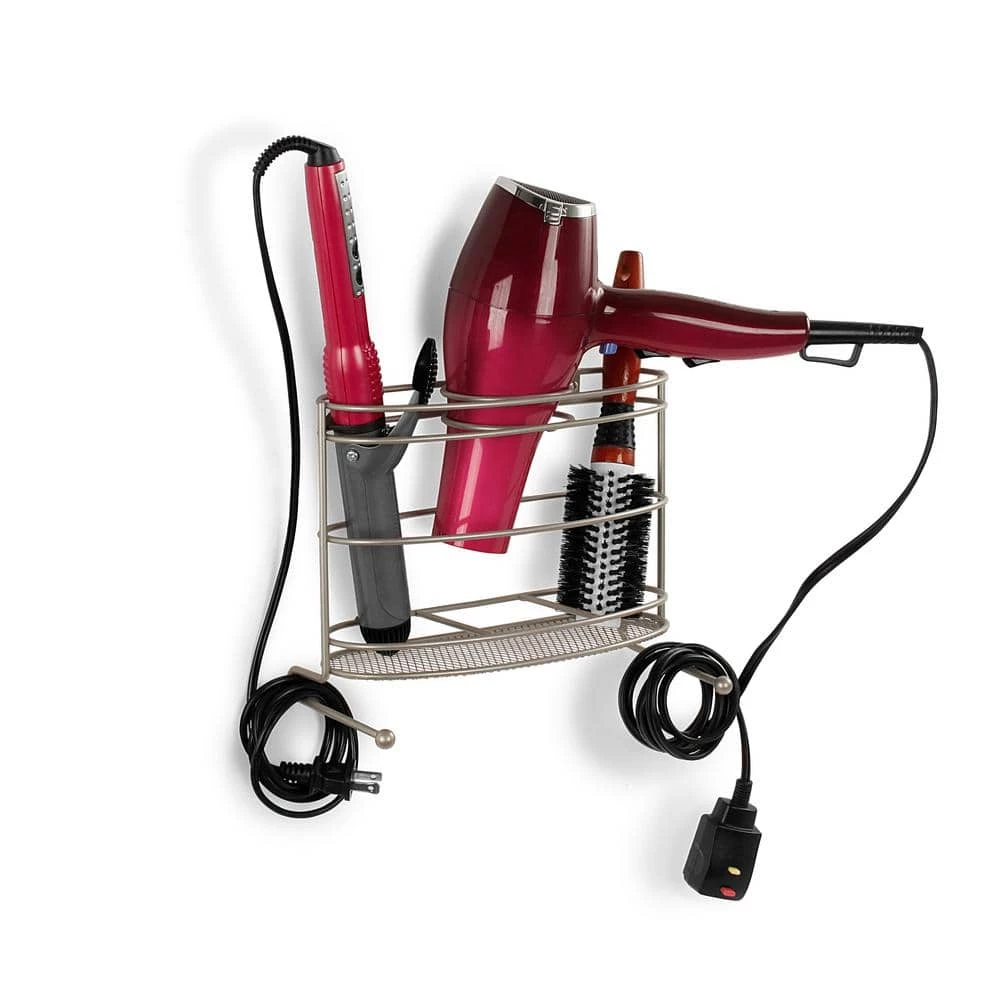 Spectrum MyBella 10.5 in. W Styling Station in Satin Nickel Powder Coat 1 Spectrum MyBella 10.5 in. W Styling Station in Satin Nickel Powder Coat