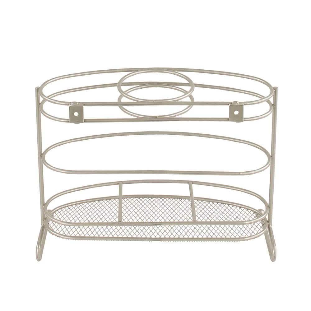 Spectrum MyBella 10.5 in. W Styling Station in Satin Nickel Powder Coat 6 Spectrum MyBella 10.5 in. W Styling Station in Satin Nickel Powder Coat - Image 6