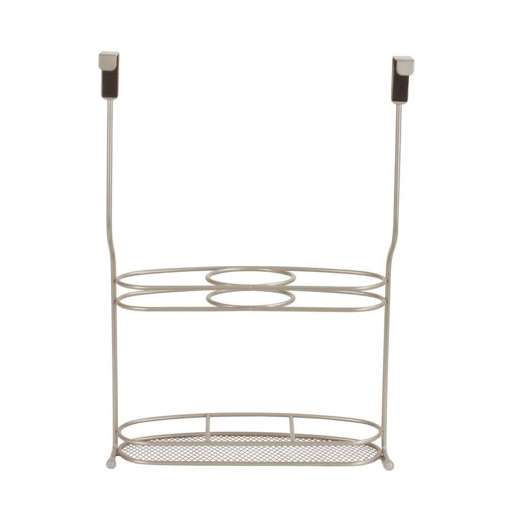 Spectrum MyBella 10.625 in. W x 4.625 in. D x 14.875 in. H Over the Cabinet Styling Station in Satin Nickel Powder Coat 5 Spectrum MyBella 10.625 in. W x 4.625 in. D x 14.875 in. H Over the Cabinet Styling Station in Satin Nickel Powder Coat - Image 5