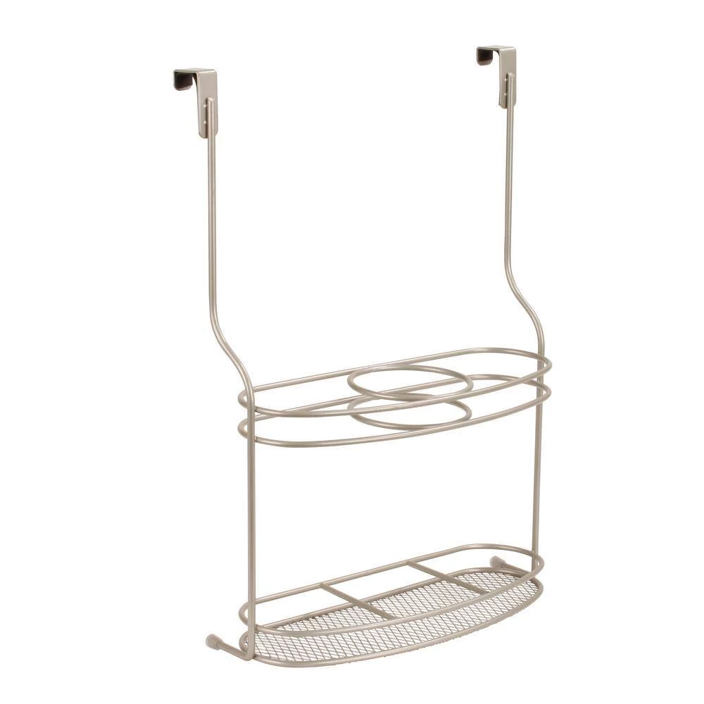 Spectrum MyBella 10.625 in. W x 4.625 in. D x 14.875 in. H Over the Cabinet Styling Station in Satin Nickel Powder Coat 6 Spectrum MyBella 10.625 in. W x 4.625 in. D x 14.875 in. H Over the Cabinet Styling Station in Satin Nickel Powder Coat - Image 6