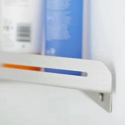 SEACHROME 14 in. x 8 in. Corner Shower Shelf in a Satin -Bathroom Accessories Sales satin seachrome bathtub accessories 700 7006 ss 1f 1000