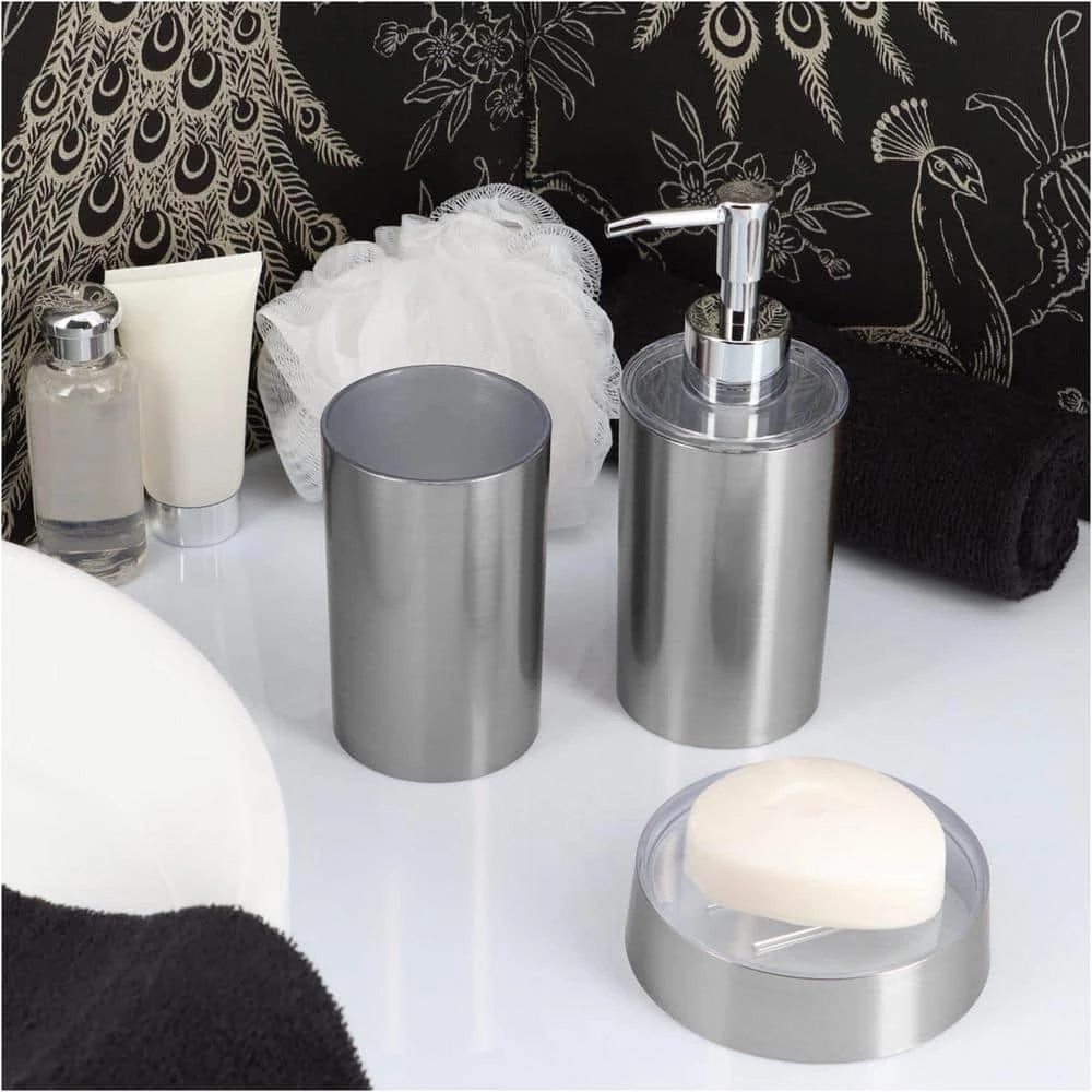 Unbranded Vanity Bath Water Tumbler in Noumea Metallized Effect 3 Unbranded Vanity Bath Water Tumbler in Noumea Metallized Effect - Image 3