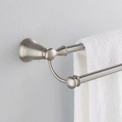 MOEN Banbury 24 in. Double Towel Bar in Spot Resist Brushed Nickel -Bathroom Accessories Sales spot resist brushed nickel moen towel bars y2622bn a0 1000