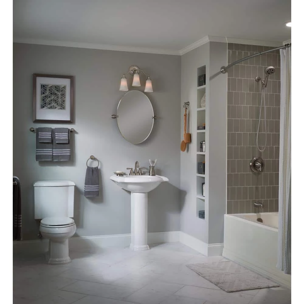 MOEN Banbury 24 in. Towel Bar in Spot Resist Brushed Nickel 3 MOEN Banbury 24 in. Towel Bar in Spot Resist Brushed Nickel - Image 3