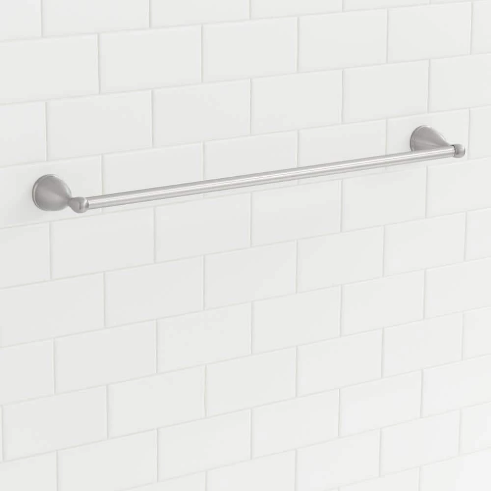 Glacier Bay Builders 18 in. Spot Free Towel Bar in Brushed Nickel 2 Glacier Bay Builders 18 in. Spot Free Towel Bar in Brushed Nickel - Image 2