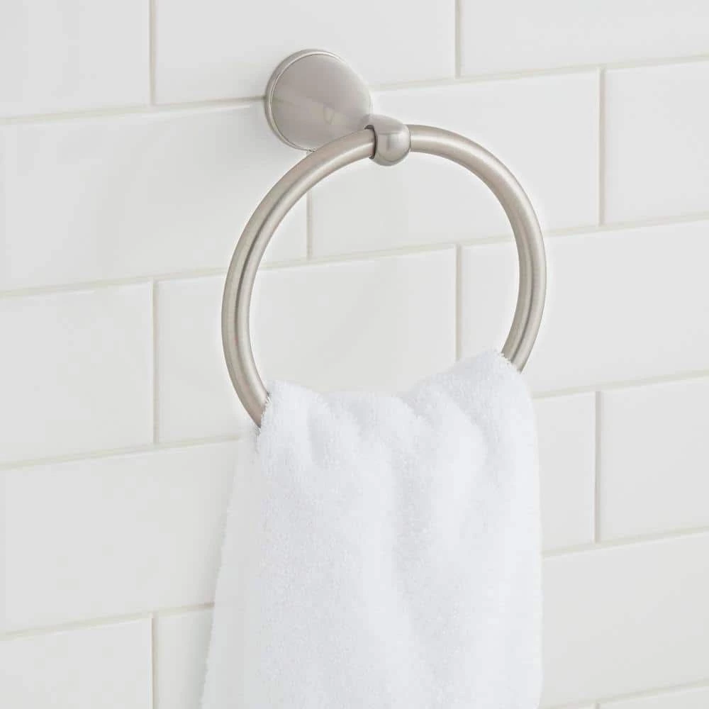 Glacier Bay Builders Spot Free Towel Ring in Brushed Nickel 4 Glacier Bay Builders Spot Free Towel Ring in Brushed Nickel - Image 4