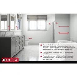 Delta Portwood Bath Accessory Set in SpotShield Brushed Nickel with Towel Bar, Toilet Paper Holder, Towel Ring and Towel Hook -Bathroom Accessories Sales spotshield brushed nickel delta bathroom hardware sets pwd64 bn 76 1000