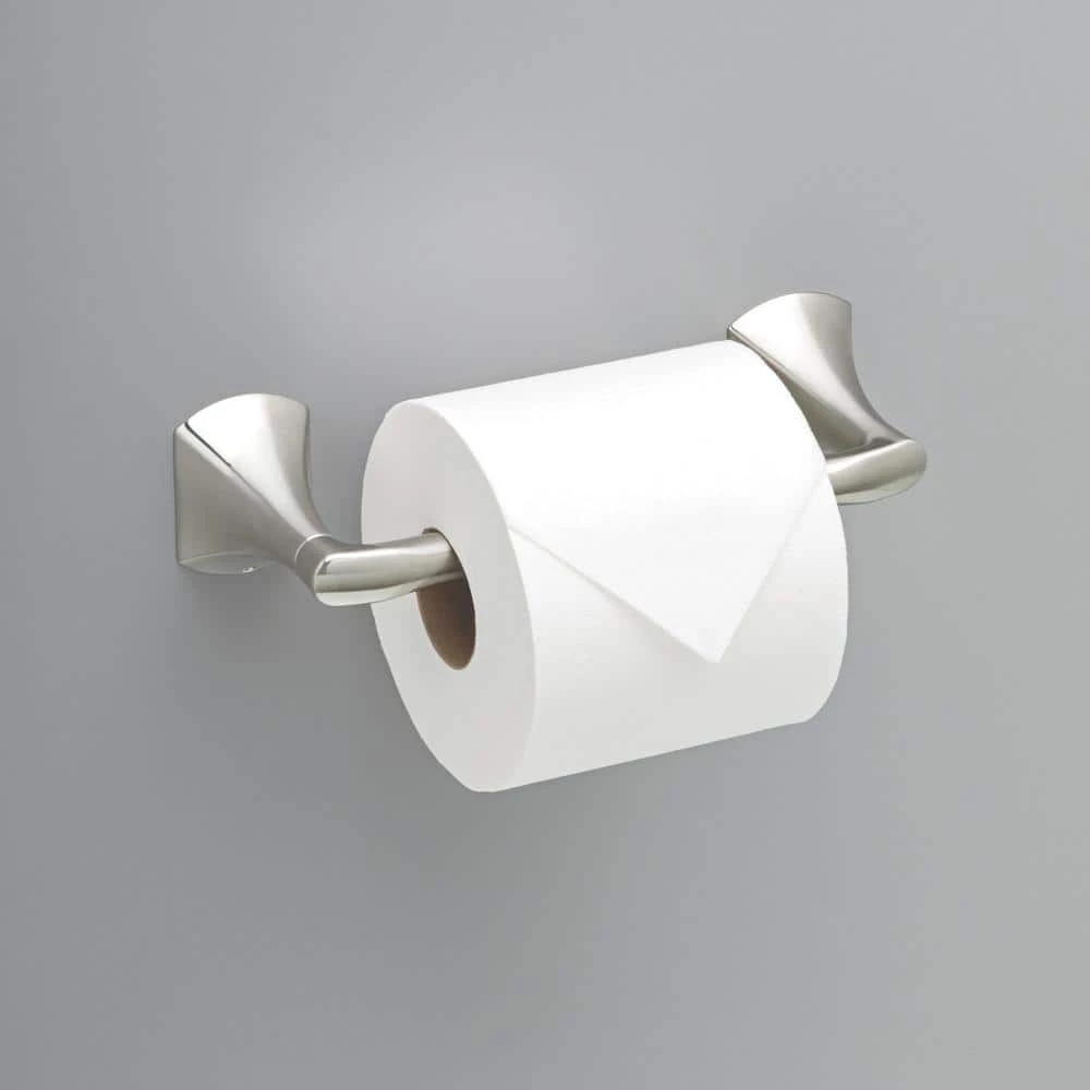 Delta Pierce Double Post Pivot Arm Toilet Paper Holder in SpotShield Brushed Nickel 2 Delta Pierce Double Post Pivot Arm Toilet Paper Holder in SpotShield Brushed Nickel - Image 2