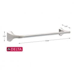 Delta Pierce 18 in. Towel Bar in SpotShield Brushed Nickel -Bathroom Accessories Sales spotshield brushed nickel delta towel bars prc18 bn 4f 1000