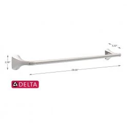 Delta Pierce 24 in. Towel Bar in Spotshield Brushed Nickel -Bathroom Accessories Sales spotshield brushed nickel delta towel bars prc24 bn 4f 1000