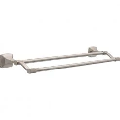 Delta Portwood 24 in. Double Towel Bar in SpotShield Brushed Nickel