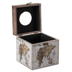 Vintiquewise Facial Square Tissue Box Holder for Your Bathroom, Office or Vanity with Decorative World Map Design -Bathroom Accessories Sales square vintiquewise tissue box covers qi004263 sq 44 1000