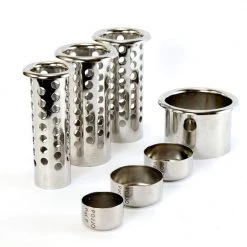 POJJO Premimum Ventilated Tube and Cap Set - Stainless Steel (1-3", 2-2", 1-1.5")