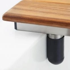 SEACHROME 30 in. x 15 in. Bridgeport Removable Tub Seat in Natural Teak with Wood 3 in. Slats -Bathroom Accessories Sales teak seachrome bathtub accessories stsb 300150 tw 1f 1000