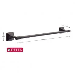 Delta Portwood 24 in. Towel Bar in Venetian Bronze -Bathroom Accessories Sales venetian bronze delta towel bars pwd24 vbr 4f 1000