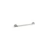 KOHLER Cursiva 18 in. Towel Bar in Vibrant Brushed Nickel