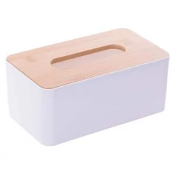 Basicwise Bamboo Removable Top Lid Rectangular Tissue Box 8 Basicwise Bamboo Removable Top Lid Rectangular Tissue Box -Bathroom Accessories Sales white basicwise tissue box covers qi003486 4f 1000