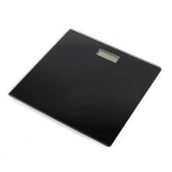 Unbranded Contemporary Sleek LCD Bathroom Scale in Black -Bathroom Accessories Sales white bathroom scales hdc71891 3pack 1f 1000