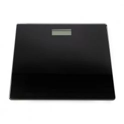 Unbranded Contemporary Sleek LCD Bathroom Scale in Black -Bathroom Accessories Sales white bathroom scales hdc71891 3pack 4f 1000
