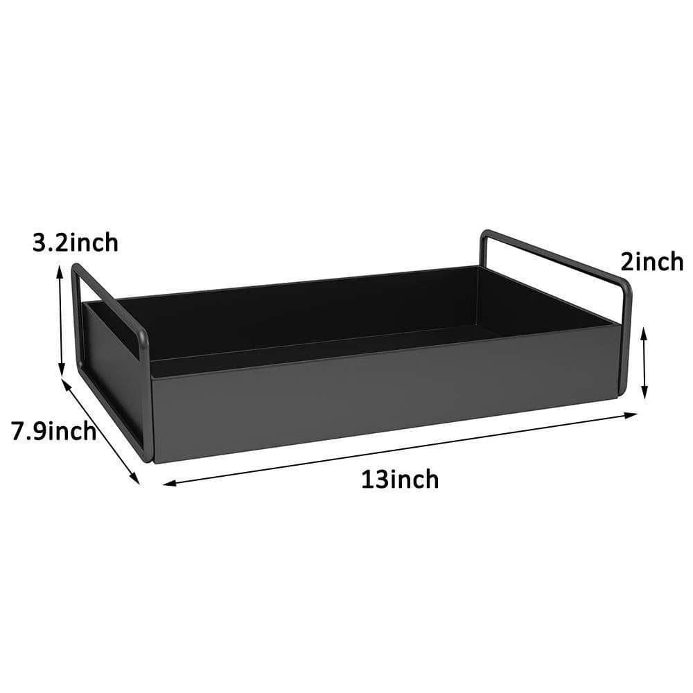 Dracelo Decorative Bathroom Tray for Bathroom Vanity Countertops in Black 1-Pack 7 Dracelo Decorative Bathroom Tray for Bathroom Vanity Countertops in Black 1-Pack - Image 7