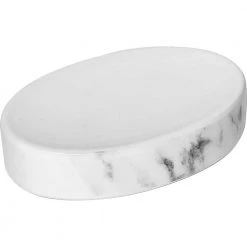 Unbranded Marble Collection Bath Soap Dish Cup Dolomite White