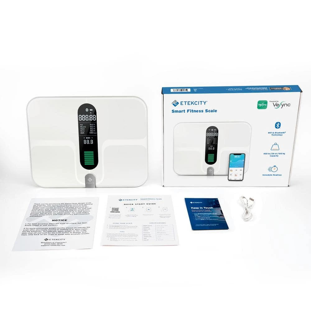 Etekcity White Ultrawide Smart Fitness Scale 6 Etekcity White Ultrawide Smart Fitness Scale - Image 6