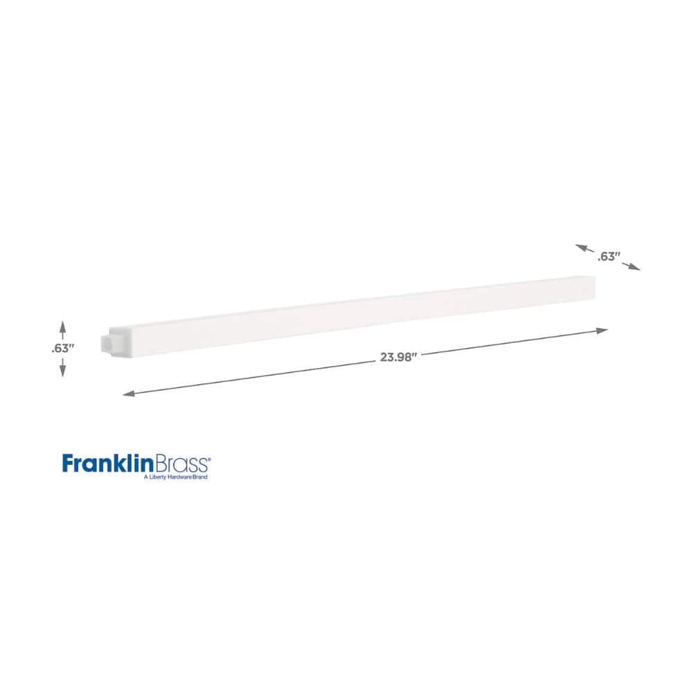 Franklin Brass 24 in. Replacement Towel Bar Rod in White 5 Franklin Brass 24 in. Replacement Towel Bar Rod in White - Image 5