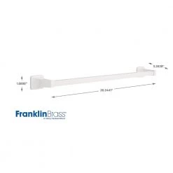 Franklin Brass Futura 24 in. Towel Bar in White 8 Franklin Brass Futura 24 in. Towel Bar in White -Bathroom Accessories Sales white franklin brass towel bars d2424w 1f 1000