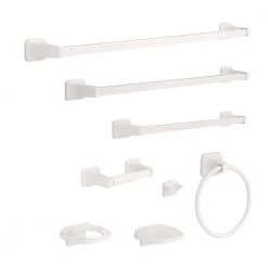Franklin Brass Futura 24 in. Towel Bar in White 9 Franklin Brass Futura 24 in. Towel Bar in White -Bathroom Accessories Sales white franklin brass towel bars d2424w fa 1000