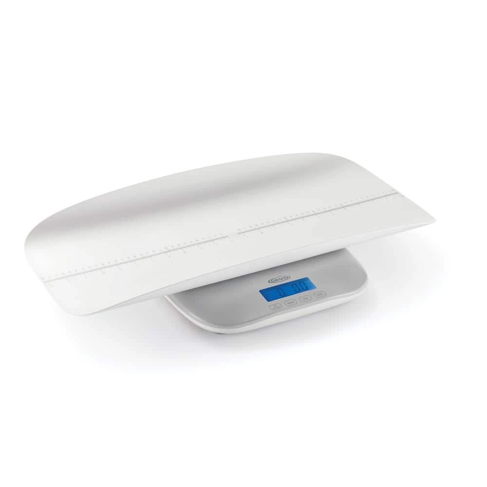 Graco Digital LCD Infant to Toddler to Big Kid Multifunction Baby Weight Scale w/ 3-Weighing Modes & Removable Tray in White 1 Graco Digital LCD Infant to Toddler to Big Kid Multifunction Baby Weight Scale w/ 3-Weighing Modes & Removable Tray in White