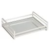Home Details Flat Wired Rails Large Vanity Tray in White