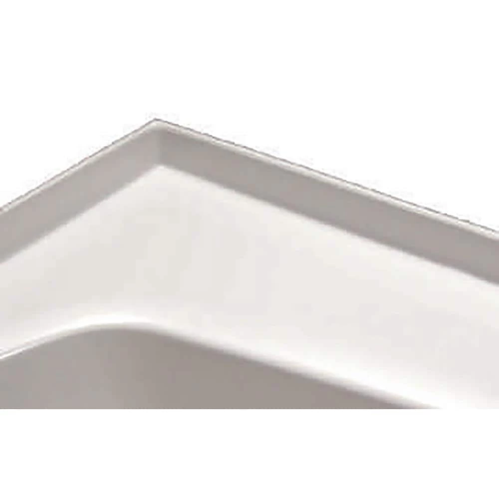 Hydro Systems 3-Side integral Tile Flange in White 1 Hydro Systems 3-Side integral Tile Flange in White