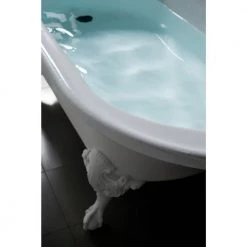 KOHLER Iron Works Historic Ball and Claw Feet in White (Set of 4) -Bathroom Accessories Sales white kohler bathtub accessories k 1103 0 c3 1000