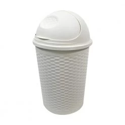 Modern Homes 35L Roll Top Bin in White