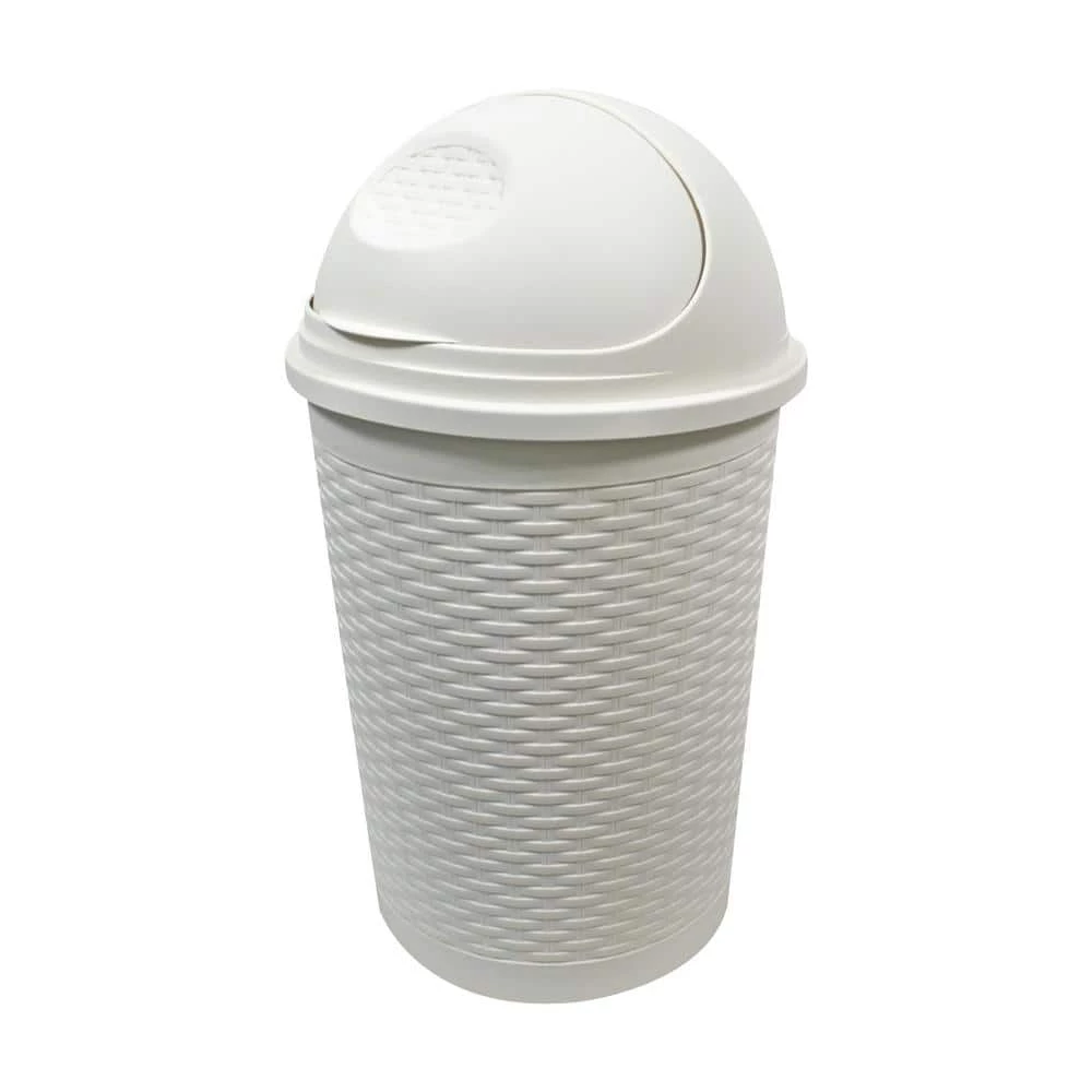 Modern Homes 35L Roll Top Bin in White 1 Modern Homes 35L Roll Top Bin in White