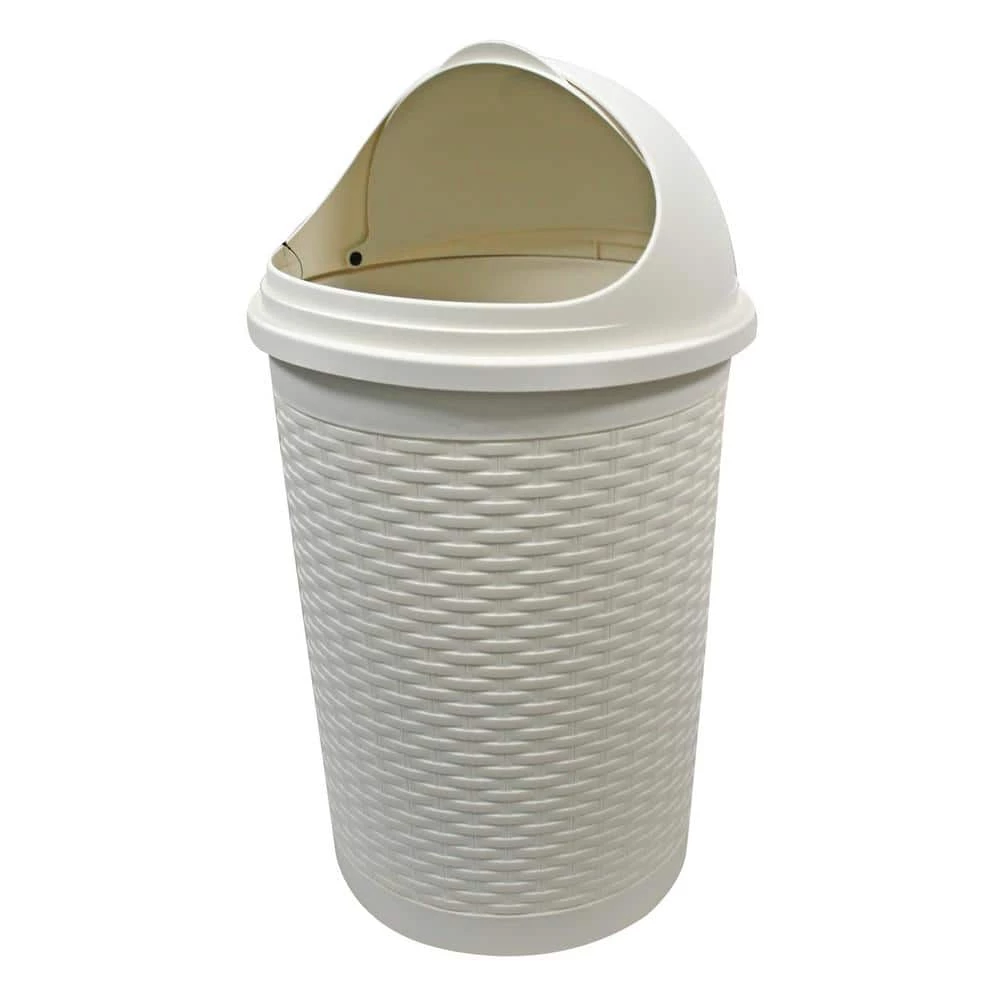 Modern Homes 35L Roll Top Bin in White 2 Modern Homes 35L Roll Top Bin in White - Image 2