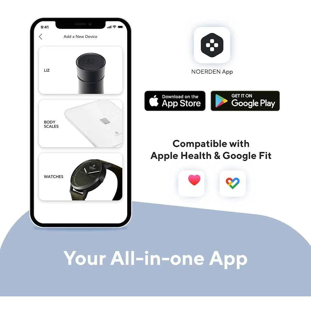 NOERDEN White Smart Scale with Bluetooth Detailed Body Composition Analysis 6 NOERDEN White Smart Scale with Bluetooth Detailed Body Composition Analysis - Image 6