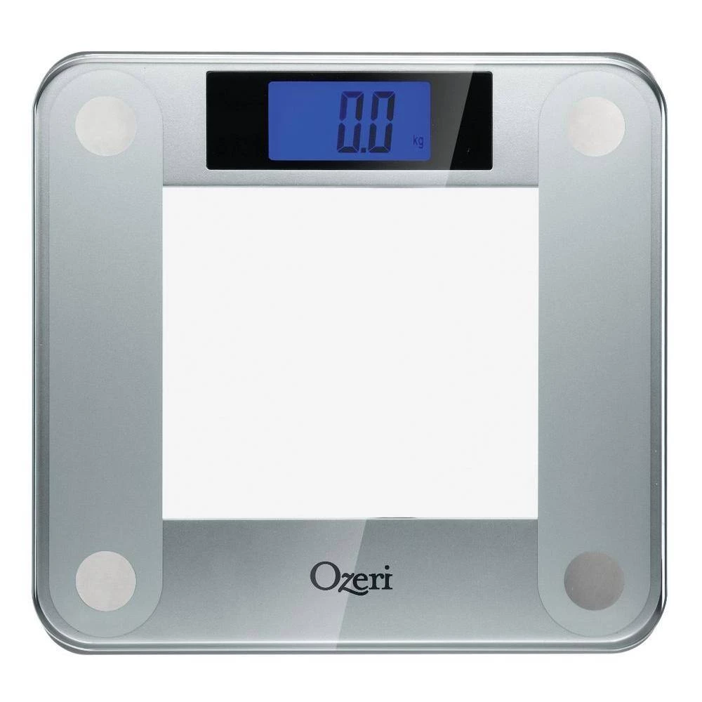 Ozeri Precision II Digital Bathroom Scale with Widescreen Blue Backlit Xbright LCD and Step on Activation 3 Ozeri Precision II Digital Bathroom Scale with Widescreen Blue Backlit Xbright LCD and Step on Activation - Image 3