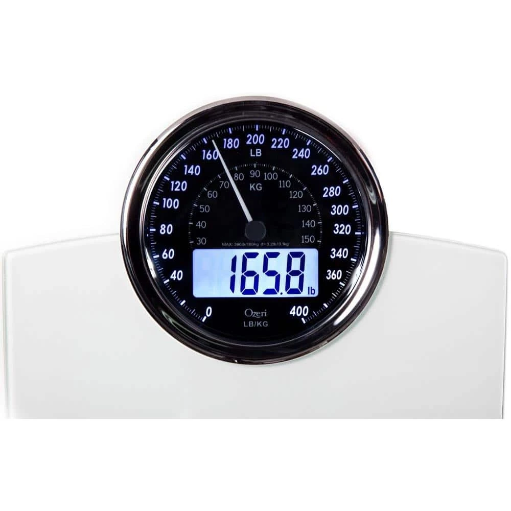 Ozeri Rev 400 lbs. Digital Bathroom Scale with Electro-Mechanical Weight Dial and 50 g Sensor Technology 5 Ozeri Rev 400 lbs. Digital Bathroom Scale with Electro-Mechanical Weight Dial and 50 g Sensor Technology - Image 5
