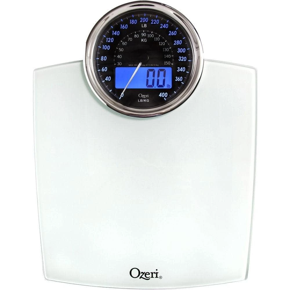 Ozeri Rev 400 lbs. Digital Bathroom Scale with Electro-Mechanical Weight Dial and 50 g Sensor Technology 4 Ozeri Rev 400 lbs. Digital Bathroom Scale with Electro-Mechanical Weight Dial and 50 g Sensor Technology - Image 4