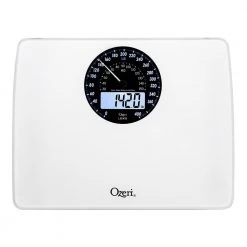 Ozeri Rev Digital Bathroom Scale with Electro-Mechanical Weight Dial