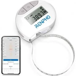 RENPHO Bluetooth Smart Tape Measure Body Scale with App, White
