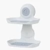 SlipX Solutions Suction Cup Double Soap Saver in White