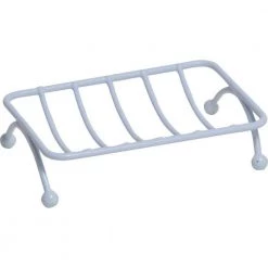 Unbranded Bath Sink Counter Top Metal Soap Dish Color White